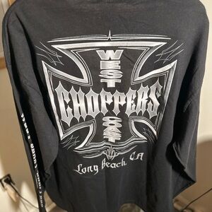 Vtg 90s West Coast Choppers Shirt Men’s XL Jesse Who Long Sleeve Long Beach, CA
